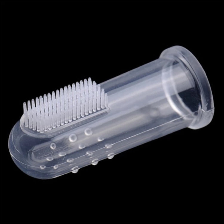 3 PCS Pet Latex Finger Toothbrush, Size: 5.5x2.3cm