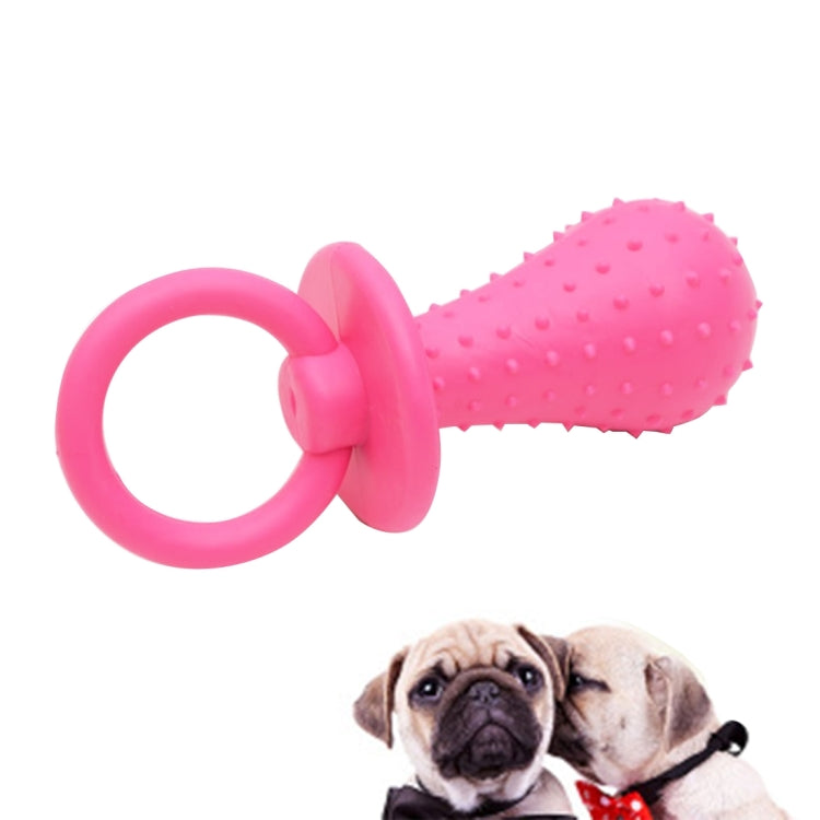 Cute Rubber Nipple Bite Resistant Cleaning Tooth Pet Toys Chew Toys, Size: 14.5cm, Random Color Delivery