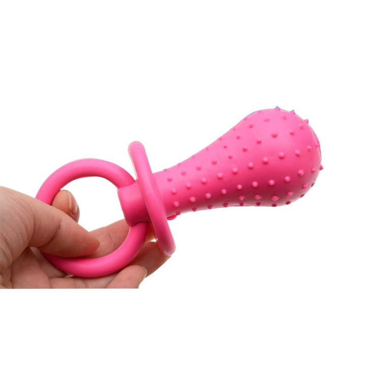 Cute Rubber Nipple Bite Resistant Cleaning Tooth Pet Toys Chew Toys, Size: 14.5cm, Random Color Delivery