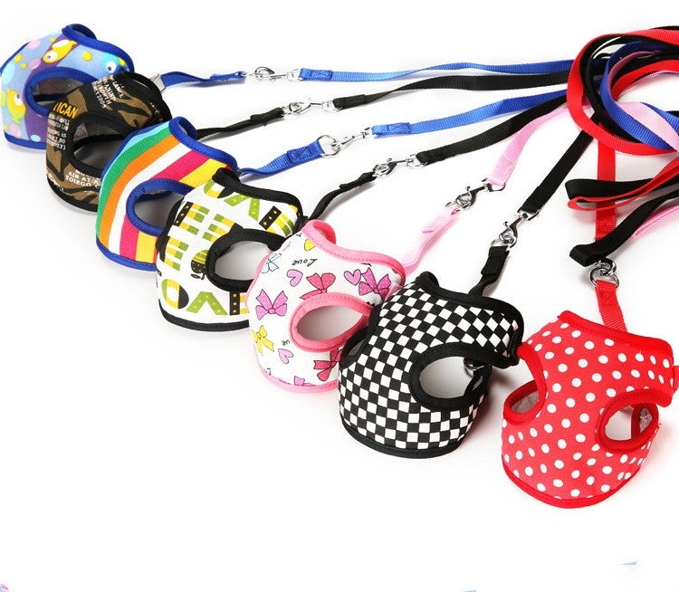 7 Pack Dog harness leash Random color delivery