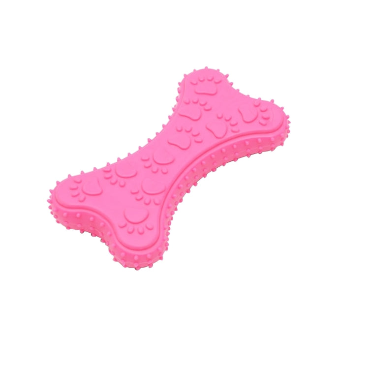 Rubber Bone Bite Resistant Chew Toy Pet Molars Biscuit Non-toxic Playing Toys, Size: 10.5cm, Random Color Delivery