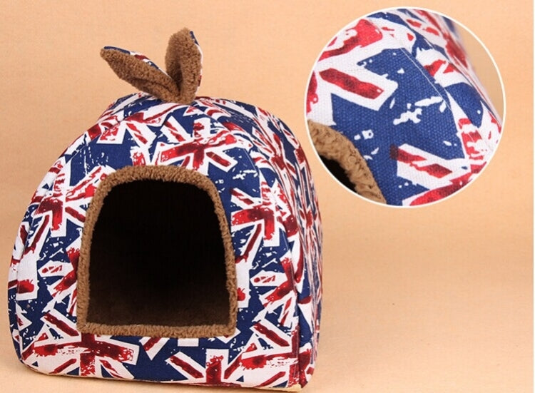 Yurt Kennel (Specification: Size M,Union Jack pattern)