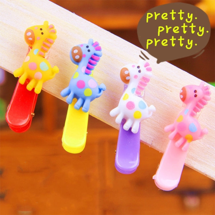 4 Pack Pony Pattern Dog Hairpin Random Color Delivery (Colour: Blending)