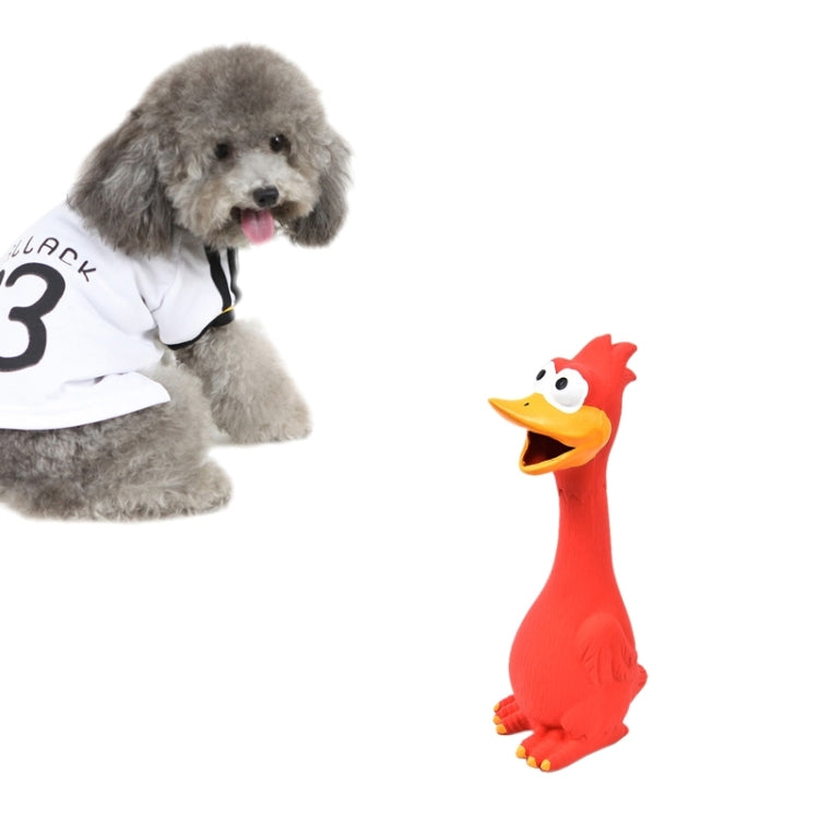 Pet Toys Chicken Sound Latex Pet Toys Vent Toys, Size: About 28*8cm