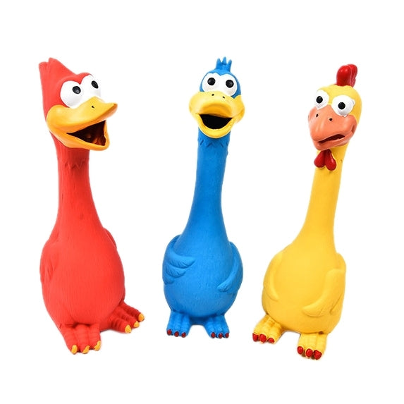 Pet Toys Chicken Sound Latex Pet Toys Vent Toys, Size: About 28*8cm