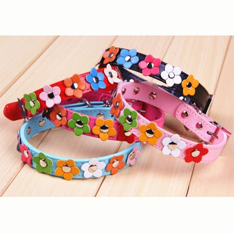 5 Pack Embellishment Fantasy Flowers Pet Collar Random Color Delivery (Size (L * W ): 42CM * 2.0CM)