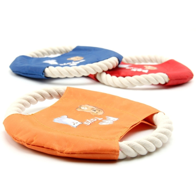 3 PCS Flying Disc Pet Cotton Rope Toys, Random Color Delivery