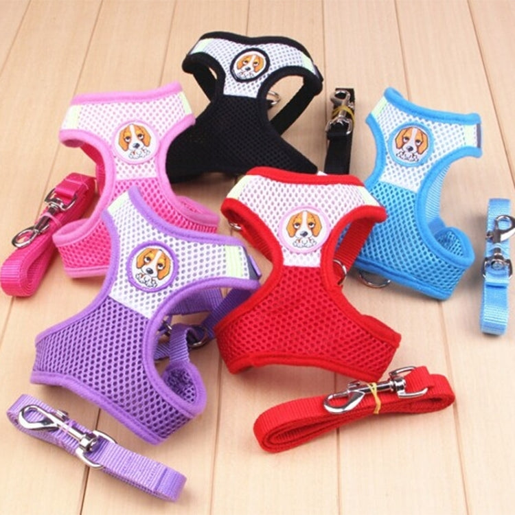 5 Pack Breathable Mesh Pet Leashes Random Color Delivery (Size: S)