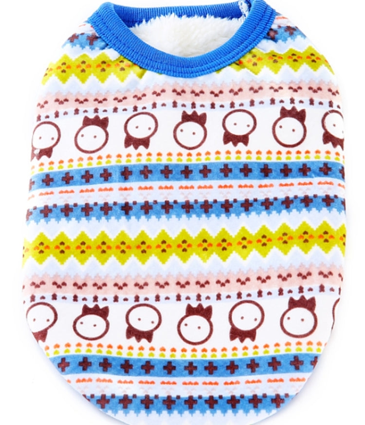 Double Thick Printing Dog Clothes Random Delivery Size