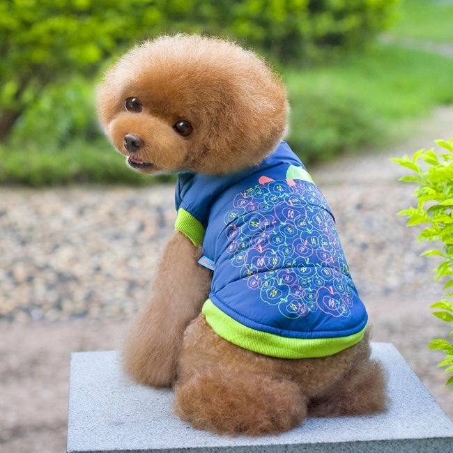 Cute Apple Pattern Pet Jacket, Size: 12, Back Length: 26cm, Chest: 39cm, Random Color Delivery