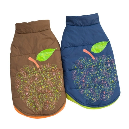 Cute Apple Pattern Pet Jacket, Size: 8, Back Length: 17cm, Chest: 29cm, Random Color Delivery