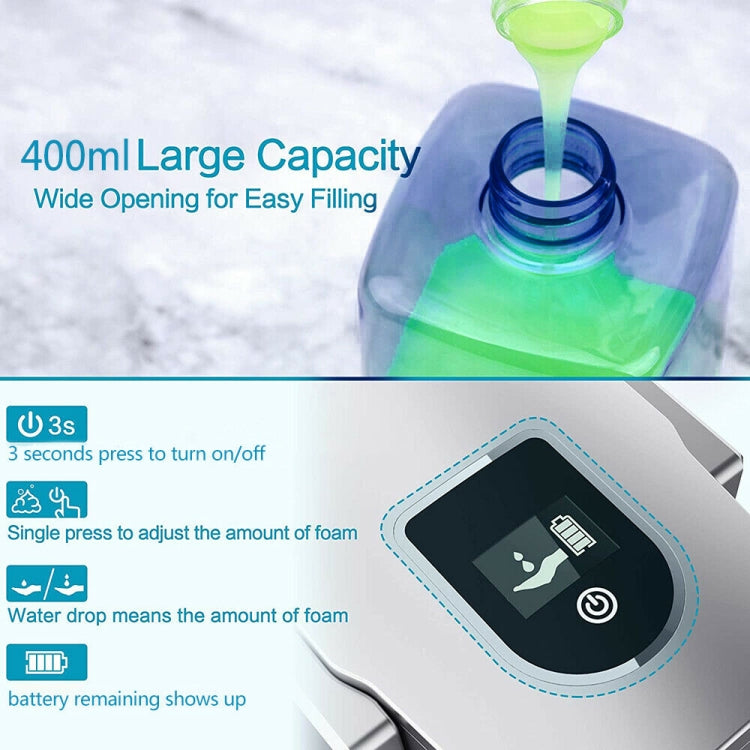 Goddard Non-contact Auto-sensing Intelligent Hand Sanitizer Drip Liquid Soap Dispenser with LED Display, Battery Type