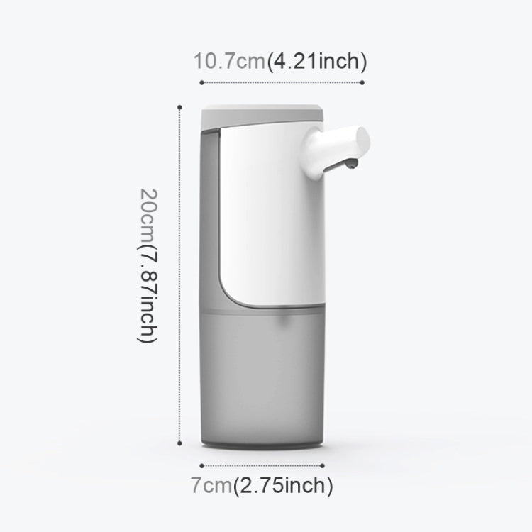 Smart Induction USB Rechargeable Foam Hand Washer Automatic Foam Soap Dispenser, Capacity: 450ml, Foam Version(Grey)