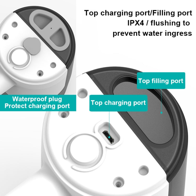 Smart Induction USB Rechargeable Foam Hand Washer Automatic Foam Soap Dispenser, Capacity: 450ml, Foam Version(Grey)