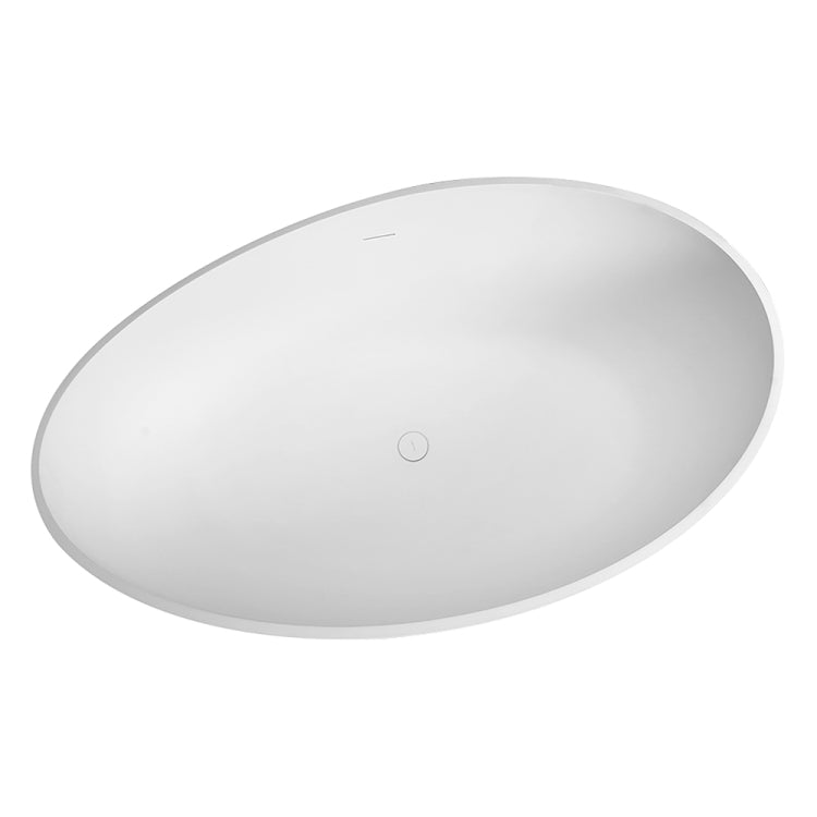 [US Warehouse] Solid Surface Freestanding Soaking Bathtub, Size: 63 x 37.12 x 23.12 inch