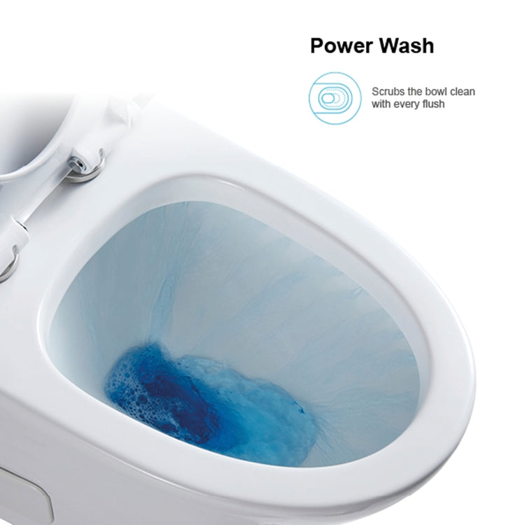 [US Warehouse] Space Saver High-Efficiency Water Sense Dual-Flush Elongated One-Piece Toilet  with Soft Closing Seat, Size: 77 x 71 x 40.5cm