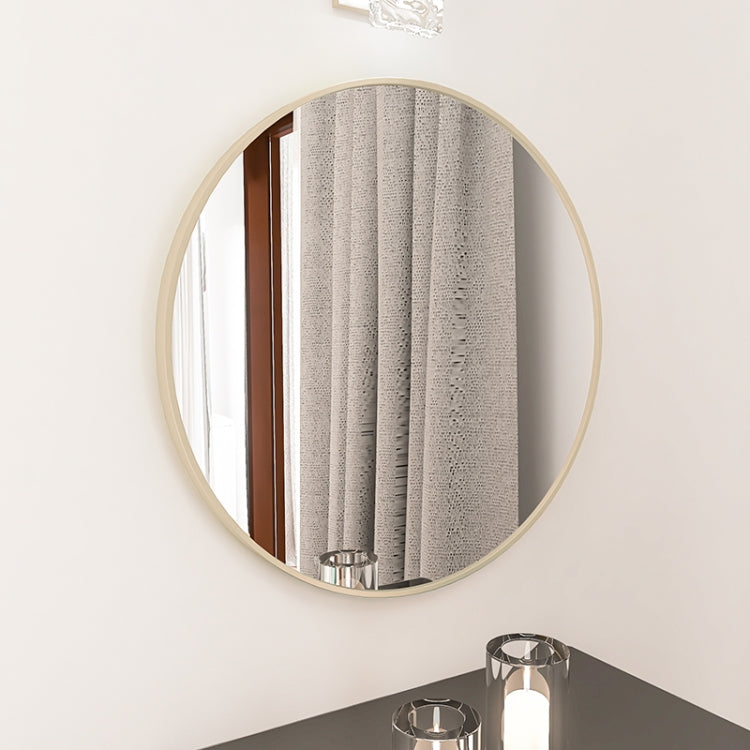 [US Warehouse] Wall-mounted Metal Frame Round Bathroom Mirror, Size: 24 x 24 inch