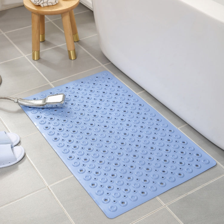 PVC Odorless Tasteless Non-Slip Bathroom Rug Bath Inserts Shower Mat Carpet with TPR Sucker Bug, Oval Size: 39cm x 69cm