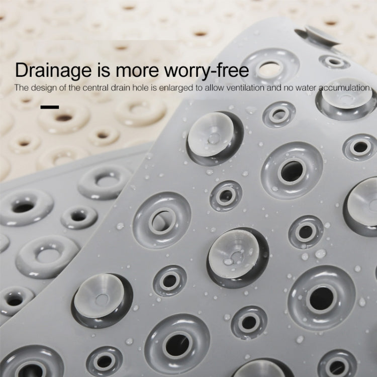 PVC Odorless Tasteless Non-Slip Bathroom Rug Bath Inserts Shower Mat Carpet with TPR Sucker Bug, Regular Size: 40cm x 70cm