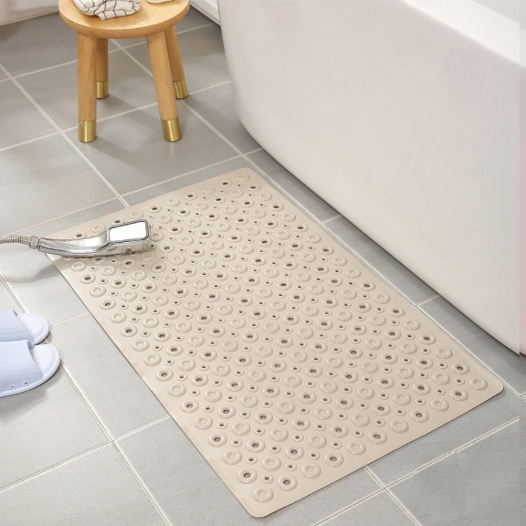 PVC Odorless Tasteless Non-Slip Bathroom Rug Bath Inserts Shower Mat Carpet with TPR Sucker Bug, Regular Size: 40cm x 70cm