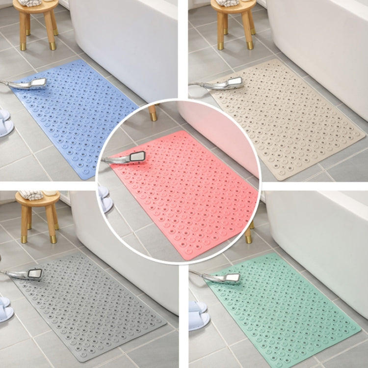 PVC Odorless Tasteless Non-Slip Bathroom Rug Bath Inserts Shower Mat Carpet with TPR Sucker Bug, Regular Size: 40cm x 70cm