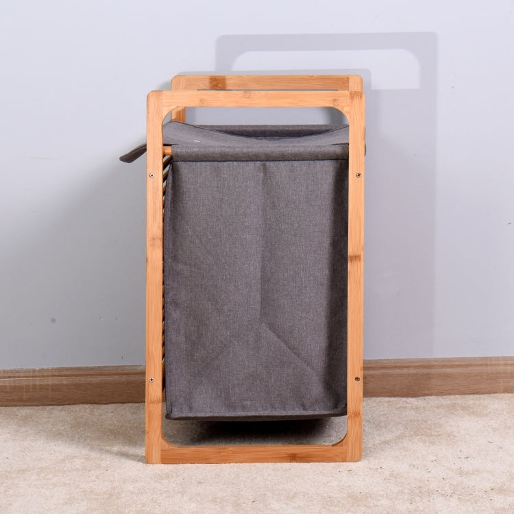 [US Warehouse] Bathroom Laundry Basket Bamboo Storage Basket, Size: 15.74x13.78x23.82 inch