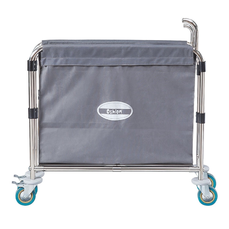 [US Warehouse] Stainless Steel  Folding Cloth Grass Cart with Handle, Size: 35x20x31.5cm