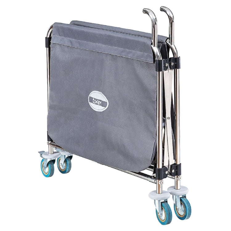 [US Warehouse] Stainless Steel  Folding Cloth Grass Cart with Handle, Size: 35x20x31.5cm