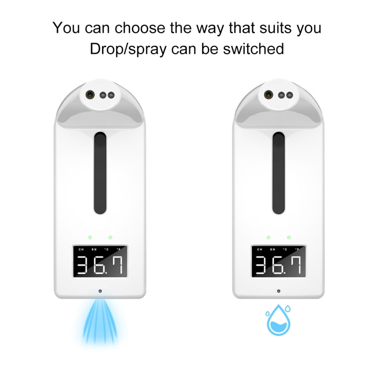 K10 Pro Handsfree Non-contact Infrared Thermometer Disinfection Integrated Machine, Capacity: 1000ml