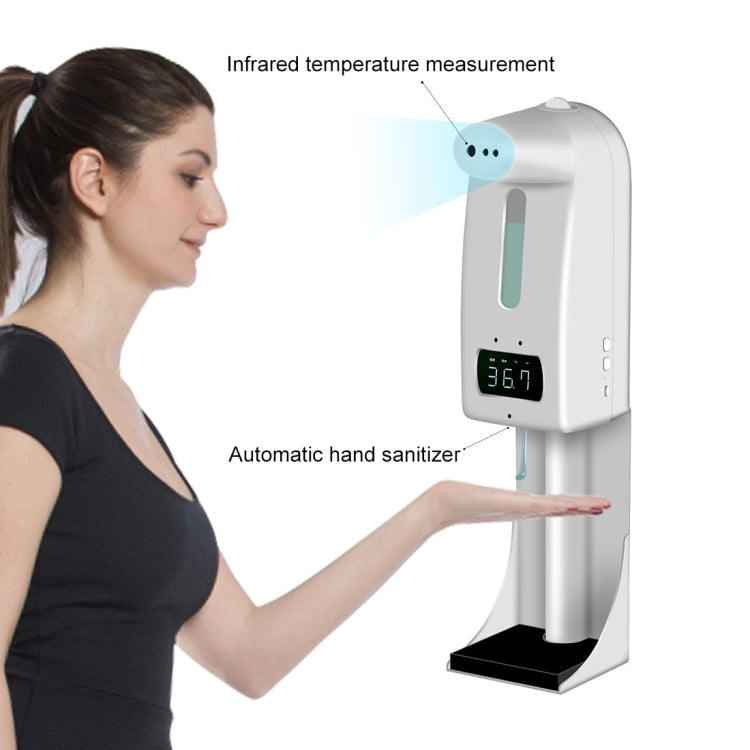 K10 Pro Handsfree Non-contact Infrared Thermometer Disinfection Integrated Machine, Capacity: 1000ml