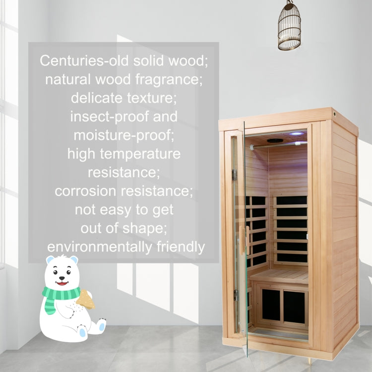 [US Warehouse] Household Mini Whole Body Dehumidified Detoxified Fumigated Infrared Sauna Bath Box Room