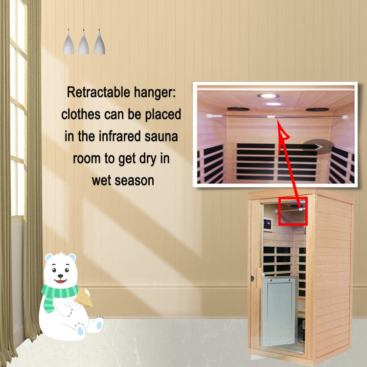 [US Warehouse] Household Mini Whole Body Dehumidified Detoxified Fumigated Infrared Sauna Bath Box Room