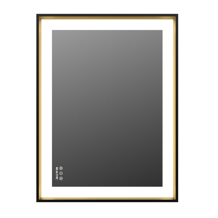 [US Warehouse] 48W Wall-mounted Rectangle Mirror Bathroom Vanity Mirror with Anti-fog Memory & LED Light, Size: 32x24x1.8 inch