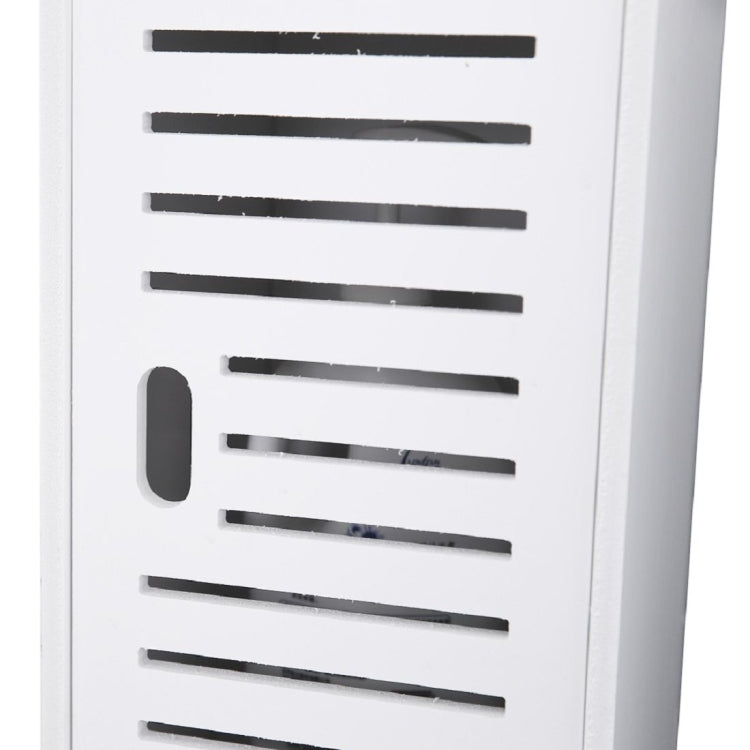 [US Warehouse] PVC Toilet Cross Paper Towel Narrow Cabinet with Two Storage Cabinets, size: 20x25x74cm