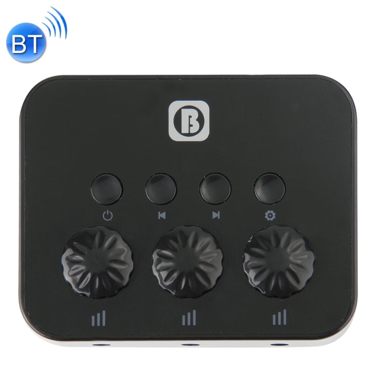 3.5mm 1 to 3 Bluetooth 4.0 Receiver Adapter Audio Sharing Device, For iPhone, Samsung, HTC, Sony, Google, Huawei, Xiaomi and other Smartphones(Black)