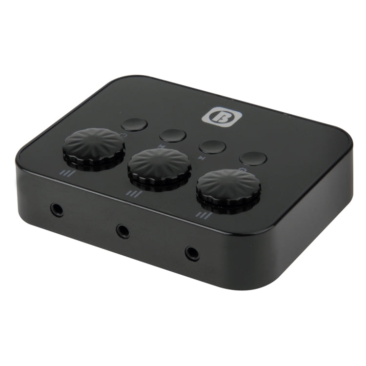 3.5mm 1 to 3 Bluetooth 4.0 Receiver Adapter Audio Sharing Device, For iPhone, Samsung, HTC, Sony, Google, Huawei, Xiaomi and other Smartphones(Black)