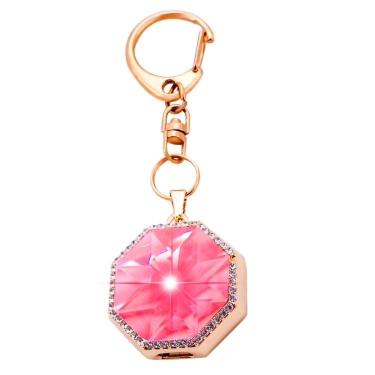 BN15 Octangle Style Acrylic Diamond Gold Zinc Alloy Bluetooth V3.0 Smart Necklace & Pendant Anti Lost Alarm