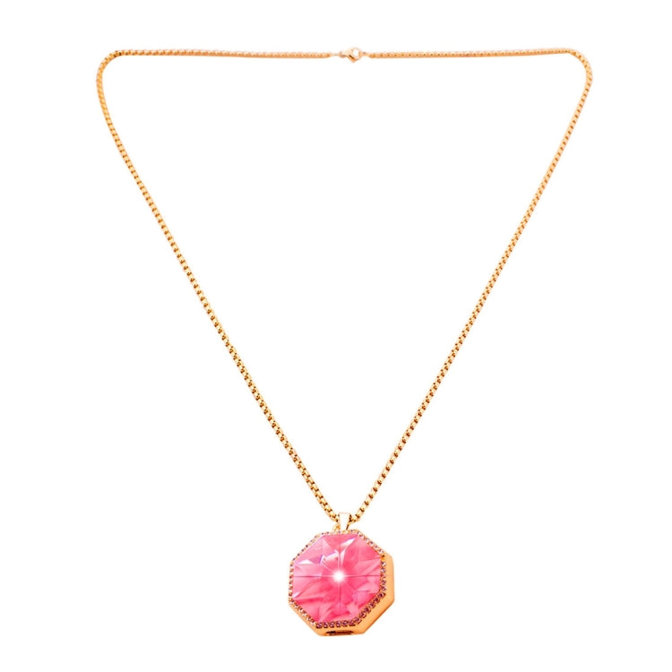BN15 Octangle Style Acrylic Diamond Gold Zinc Alloy Bluetooth V3.0 Smart Necklace & Pendant Anti Lost Alarm
