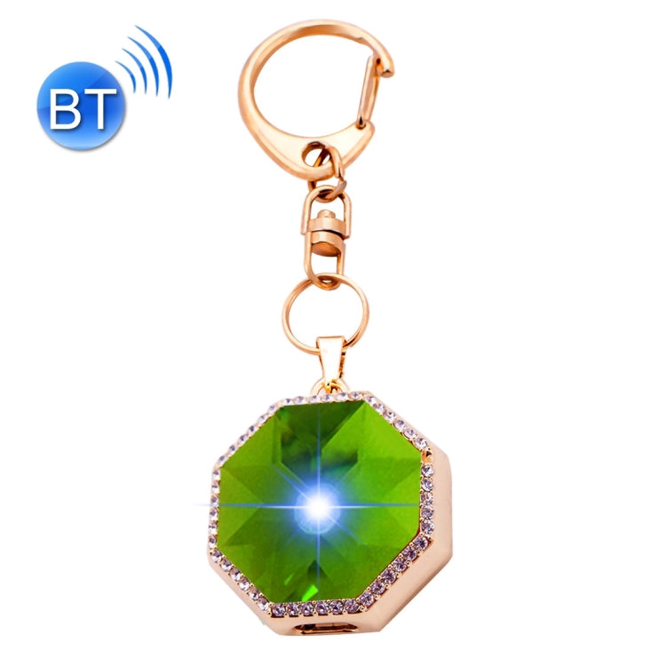 BN15 Octangle Style Acrylic Diamond Gold Zinc Alloy Bluetooth V3.0 Smart Necklace & Pendant Anti Lost Alarm