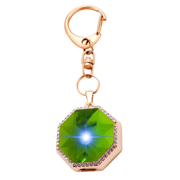 BN15 Octangle Style Acrylic Diamond Gold Zinc Alloy Bluetooth V3.0 Smart Necklace & Pendant Anti Lost Alarm
