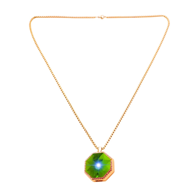 BN15 Octangle Style Acrylic Diamond Gold Zinc Alloy Bluetooth V3.0 Smart Necklace & Pendant Anti Lost Alarm