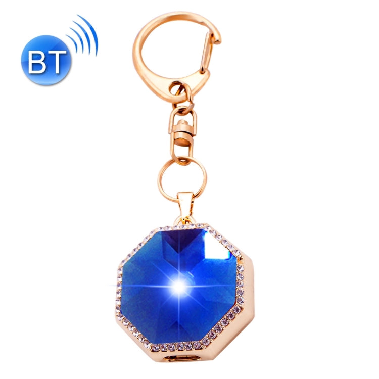 BN15 Octangle Style Acrylic Diamond Gold Zinc Alloy Bluetooth V3.0 Smart Necklace & Pendant Anti Lost Alarm