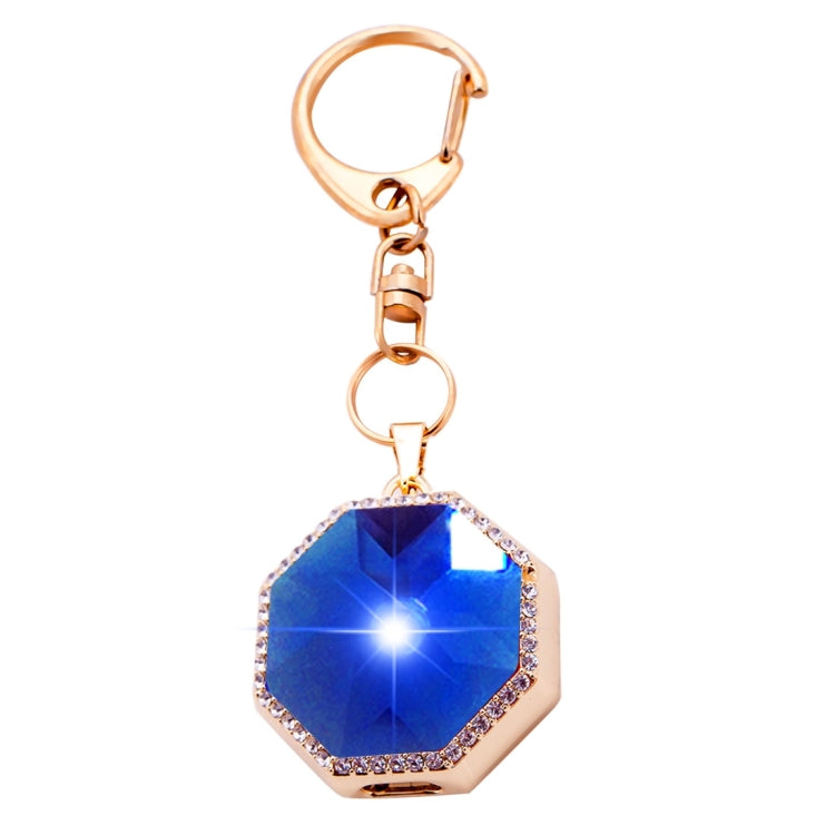 BN15 Octangle Style Acrylic Diamond Gold Zinc Alloy Bluetooth V3.0 Smart Necklace & Pendant Anti Lost Alarm