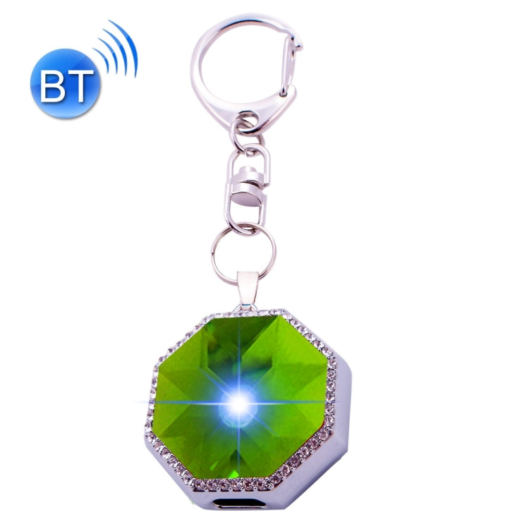 BN15 Octangle Style Acrylic Diamond Silver Zinc Alloy Bluetooth V3.0 Smart Necklace & Pendant Anti Lost Alarm