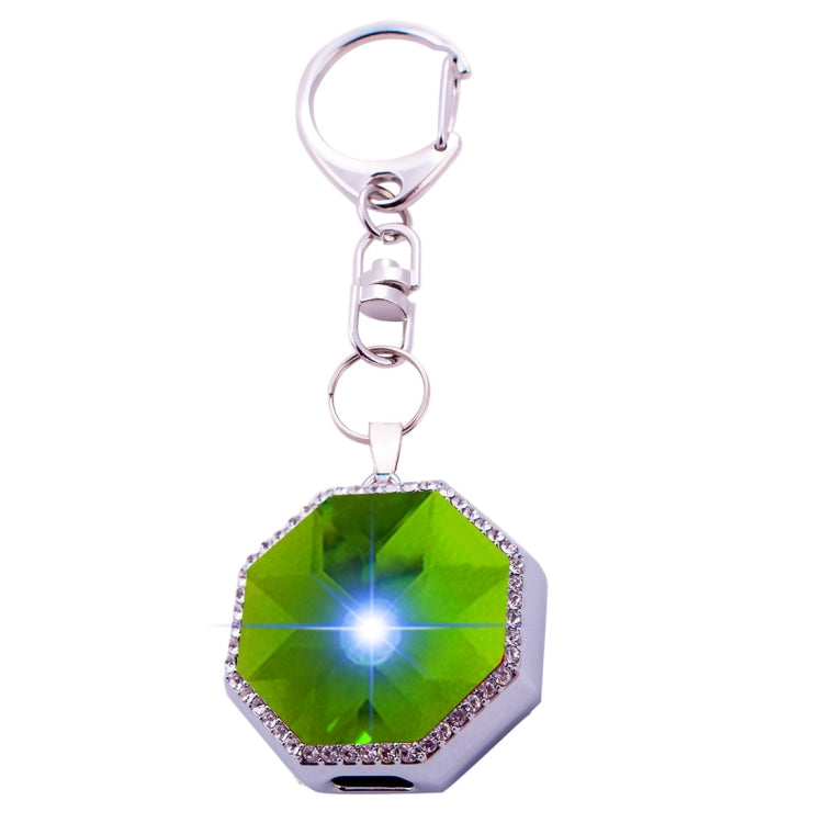 BN15 Octangle Style Acrylic Diamond Silver Zinc Alloy Bluetooth V3.0 Smart Necklace & Pendant Anti Lost Alarm