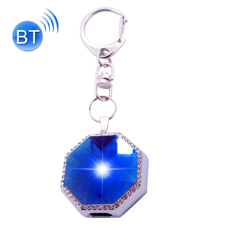 BN15 Octangle Style Acrylic Diamond Silver Zinc Alloy Bluetooth V3.0 Smart Necklace & Pendant Anti Lost Alarm