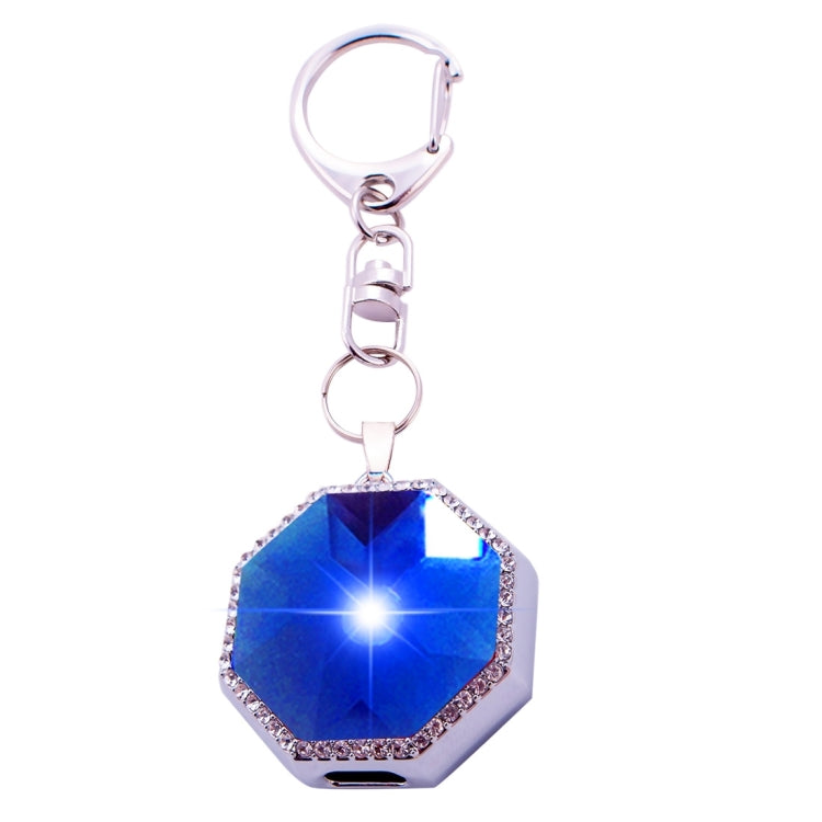 BN15 Octangle Style Acrylic Diamond Silver Zinc Alloy Bluetooth V3.0 Smart Necklace & Pendant Anti Lost Alarm