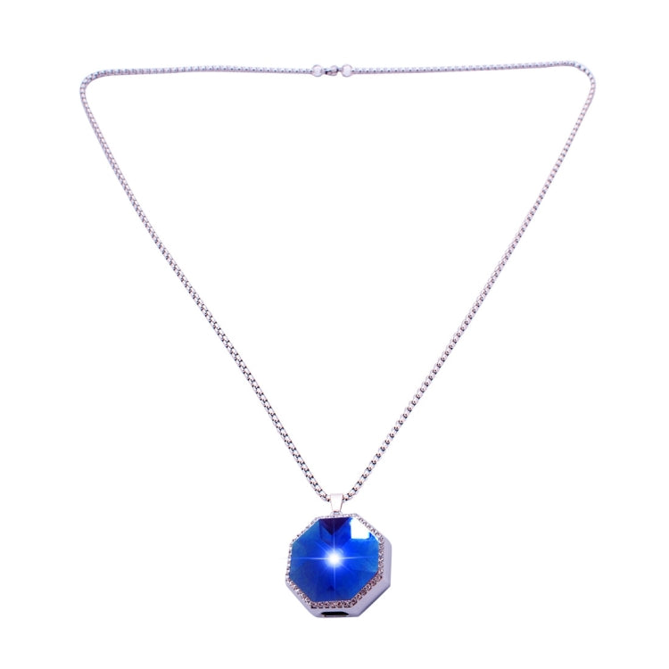 BN15 Octangle Style Acrylic Diamond Silver Zinc Alloy Bluetooth V3.0 Smart Necklace & Pendant Anti Lost Alarm