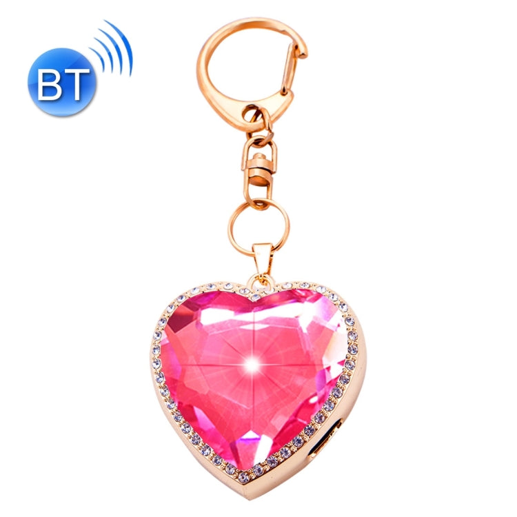 BN15 Heart Style Acrylic Diamond Gold Zinc Alloy Bluetooth V3.0 Smart Necklace & Pendant Anti Lost Alarm