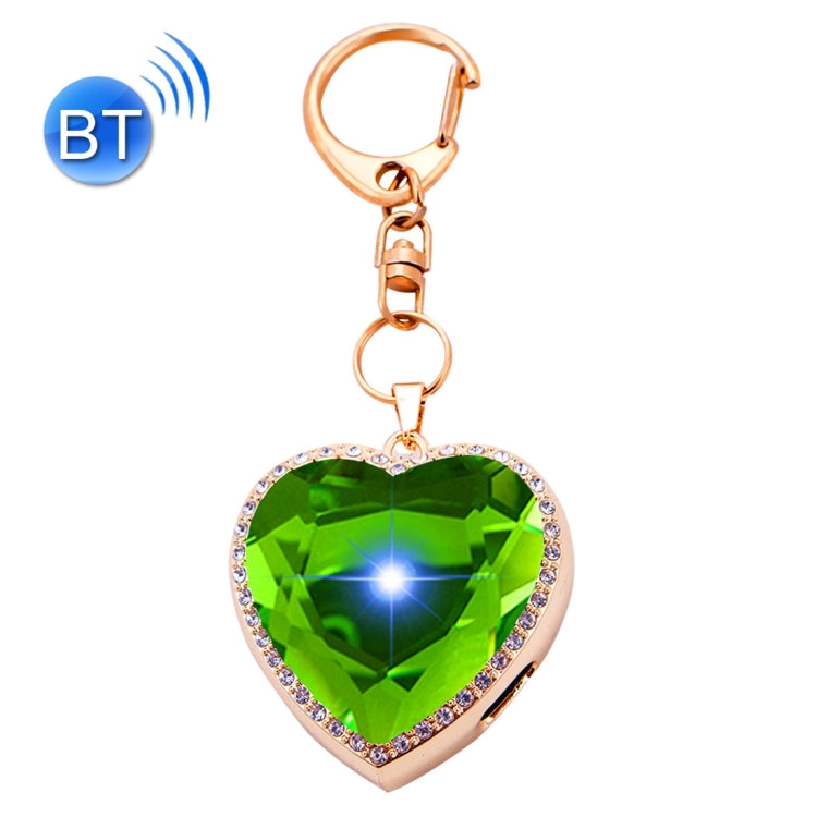 BN15 Heart Style Acrylic Diamond Gold Zinc Alloy Bluetooth V3.0 Smart Necklace & Pendant Anti Lost Alarm